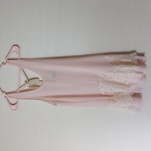Romantic Christian Caliendo Lacey Pink Top